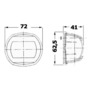 Φώτα ναυσιπλοϊας Compact 12 LED σε  AISI 316 στίλβωσης καθρέπτη